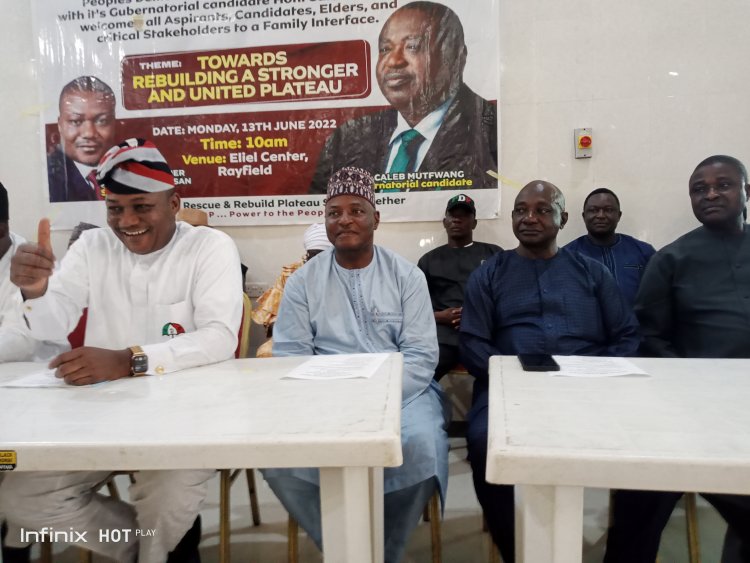 Plateau PDP, Governorship Flagbearer and aspirants Holds Crucial stage by stages Reconciliation Meetings.