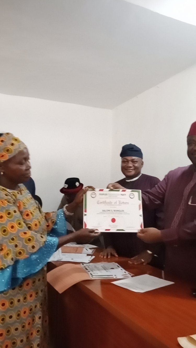PDP's Mutfwang to resolve all pending issues, as party presents certificates of return to all candidates.