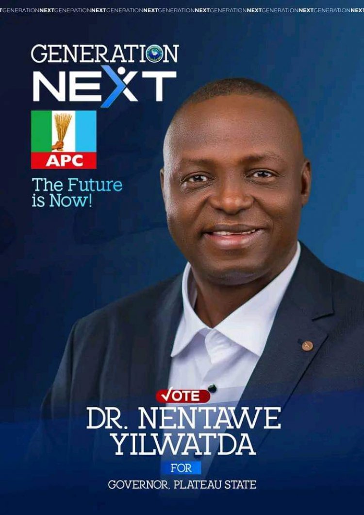Breaking: Plateau APC announces Nentawe 's running mate.