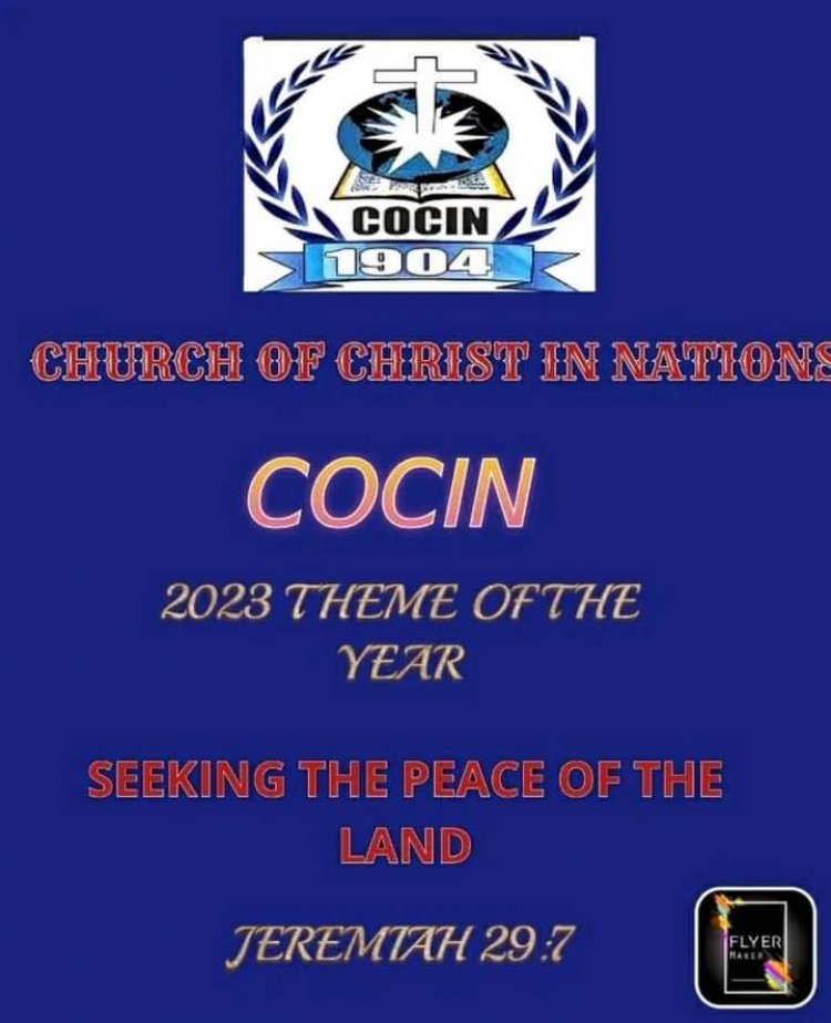 COCIN releases Year 2023 theme “Seeking the peace of the Land”