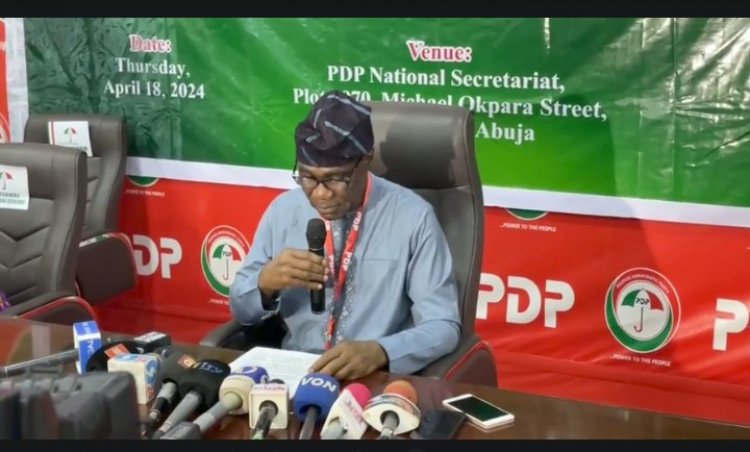 ABUJA: Communique Issued at end of PDP's NEC meeting